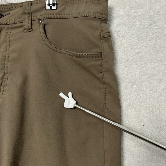 Prana Men's Pants Born From The Experience Slim Fit Brown 33x31.5 Hiking —READ - Picture 11 of 12